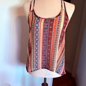 American Dream Multicolor Patterned Tank Top